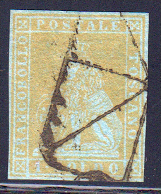 Briefmarken, Ausland, Italien
1 So Löwe (Toskana) 1851, vollrandig gestempeltes...