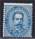 Briefmarken, Ausland, Italien
1879, 25 CENT UMBERTO, ungebrauchtes Prachtstück. Fotoattest BOTTACCHI 04/2014. Michel 600,- Euro. 
*