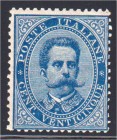 Briefmarken, Ausland, Italien
1879, 25 CENT UMBERTO, ungebrauchtes Prachtstück. Fotoattest BOTTACCHI 04/2014. Michel 600,- Euro. 
*