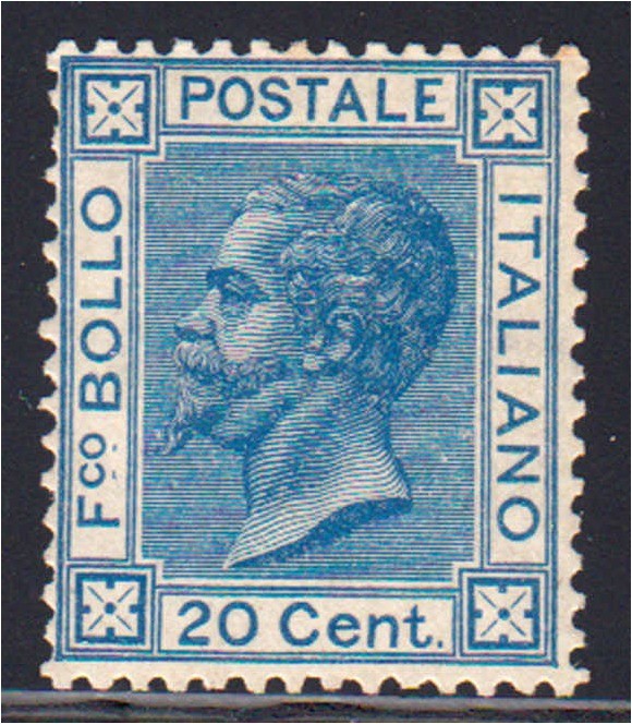 Briefmarken, Ausland, Italien
20 CENT König Viktor Emanuel II 1867, ungebraucht...