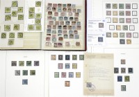 Briefmarken, Lots und Sammlungen
Altdeutschland: Umfangreiche Sammlung in 2 Alben mit mittleren Werten aber auch Spitzen wie Sachsen Nr. 1 (*) altes ...