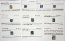 Briefmarken, Lots und Sammlungen
Italien: Kleine Schachtel mit 13 Loskarten eines Auktionshauses, dabei Kirchenstaat Nr. 6 ungebraucht, Modena Nr. 2 ...