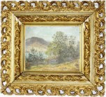 Varia, Bilder, Ölbilder und Gemälde
Gemälde, betitelt "Schliersee nach Professor Waagen" 1899 von Lissi von Rohrscheidt. Öl auf Malkarton 19 X 22,5 c...