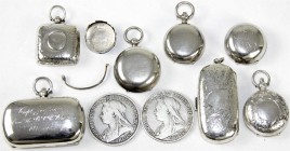 Varia, Silber, Großbritannien
Sammlung von 7 versch. Sovereign-Cases. Sterlingsilber. Victoria bis George V. Wenige etwas beschädigt. Besichtigen. Da...