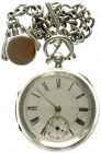 Varia, Uhren, Taschenuhren
Englische Taschenuhr, Gehäuse gemarkt Sterlingsilber, Chester 1891 des Herstellers A.H.R. Schlüsselaufzug (Schlüssel fehlt...