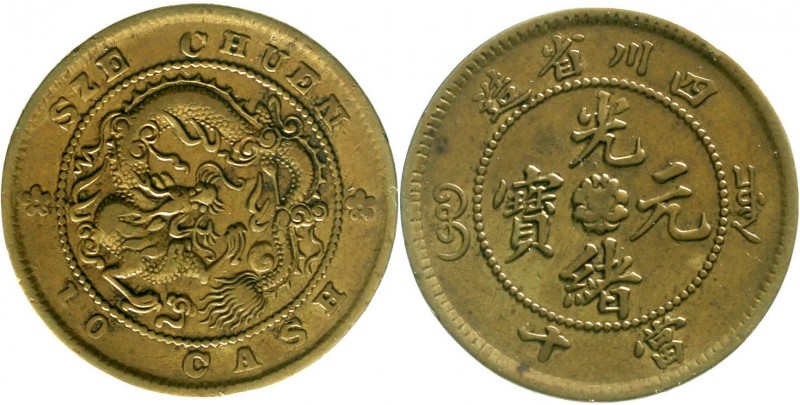 CHINA und Südostasien, China, Qing-Dynastie. De Zong, 1875-1908
10 Cash o.J.(19...