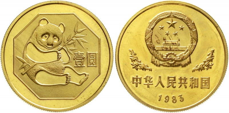 CHINA und Südostasien, China, Volksrepublik, seit 1949
1 Yuan Messing 1983. Pan...