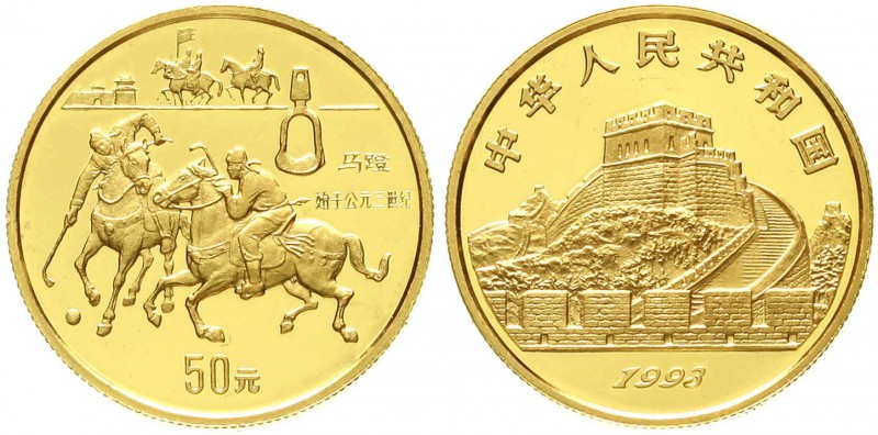 CHINA und Südostasien, China, Volksrepublik, seit 1949
50 Yuan GOLD 1993 Erfind...