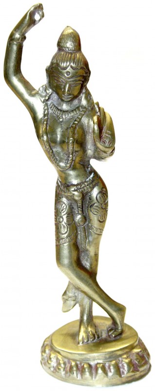 CHINA und Südostasien, Indien, Varia
Messingskulptur der erotisch für Shiva tan...