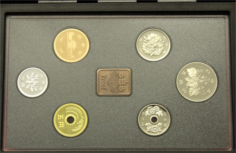 CHINA und Südostasien, Japan, Hirohito, 1926-1989
Proofset 1987 in beschädigter...