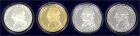 Ausländische Goldmünzen und -medaillen, Frankreich, Fünfte Republik, seit 1958
Set mit 4 Münzen 1987. 230. Geburtstag von Joseph Marquis de La Fayett...
