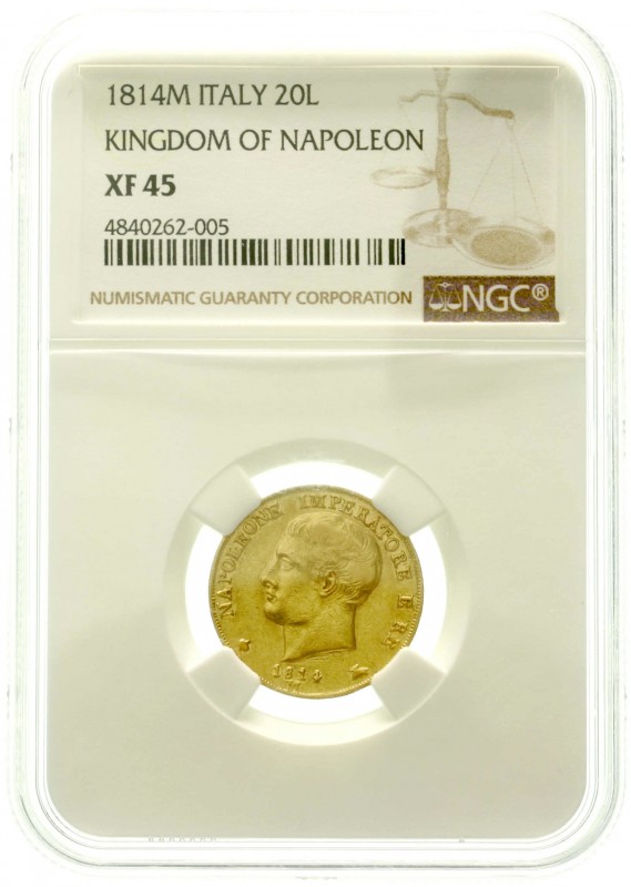 Ausländische Goldmünzen und -medaillen, Italien-unter Napoleon, Napoleon I., 180...