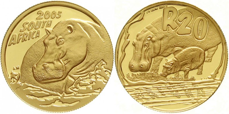 Ausländische Goldmünzen und -medaillen, Südafrika, Republik, seit 1961
20 Rand ...