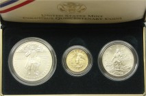 Ausländische Goldmünzen und -medaillen, Vereinigte Staaten von Amerika, Unabhängigkeit, seit 1776
Set mit 3 Münzen: 5 Dollars Gold 1992 zum 500. Jahr...