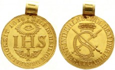 Altdeutsche Goldmünzen und -medaillen, Sachsen-Albertinische Linie, Johann Georg I., 1615-1656
Sophiendukat 1616. Adler mit doppelter Federnreihe, ve...