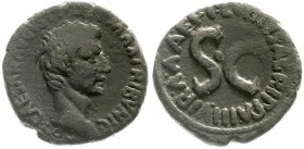 Römische Münzen, Kaiserzeit, Augustus 27 v. Chr. bis 14 n. Chr
As 7 v. Chr. Mzm. P. Lurius Agrippa. fast sehr schön