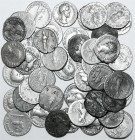 Lots antiker Münzen, Römer, Kaiserzeit
44 Münzen: 39 Denare des 1. und 2. Jh. n. Chr. Vespasian bis Septimus Severus, sowie 5 Subaerati. Besichtigen....