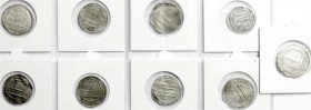 Lots antiker Münzen, Orientalen
9 Silber-Dirhams der Abbasiden. meist sehr schön