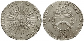 Ausländische Münzen und Medaillen, Argentinien-Rio de la Plata, Provinz, 1813-1835
8 Soles 1815 PTS FL, Potosi. gutes vorzüglich