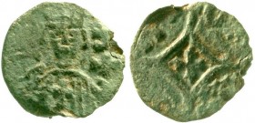 Ausländische Münzen und Medaillen, Äthiopien, Königreich Aksum. Hataz, 580-600
Bronzemünze um 580/600. Ge`ez-Legende. Gekr. Brb. v.v./Ge`ez-Legende. ...