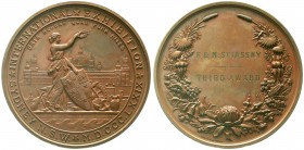 Ausländische Münzen und Medaillen, Australien, Victoria, 1837-1901
Große Bronzemedaille 1879 von A.B. Wyon. 3. Preis, verliehen an F. & M. Stiassny b...