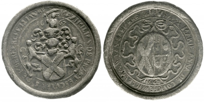 Ausländische Münzen und Medaillen, Belgien-Flandern, Karl II., 1665-1700
Begräb...