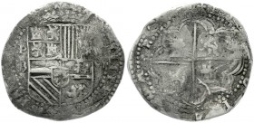 Ausländische Münzen und Medaillen, Bolivien, Philippe II., 1556-1598
8 Reales Schiffsgeld o.J., Potosi. schön/sehr schön