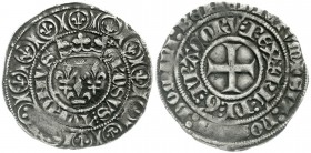 Ausländische Münzen und Medaillen, Frankreich, Karl VI., 1380-1422
Gros au Lis o.J. sehr schön, Prägeschwäche