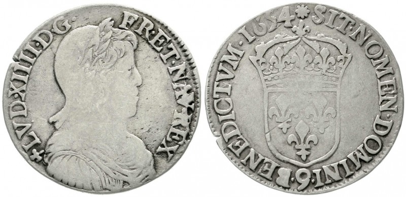 Ausländische Münzen und Medaillen, Frankreich, Ludwig XIV., 1643-1715
1/2 Ecu a...