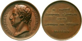 Ausländische Münzen und Medaillen, Frankreich, Napoleon I., 1804-1814, 1815
Bronzemedaille 1814 von Denon und Gayrard, a.d. Besuch Franz I. v. Österr...
