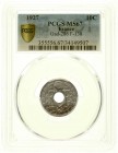 Ausländische Münzen und Medaillen, Frankreich, Dritte Republik, 1870-1940
10 Centimes Cu/Ni 1927. Im PCGS-Blister mit Grading MS67 (Top Pop). 
Stemp...