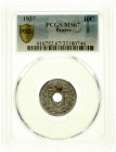 Ausländische Münzen und Medaillen, Frankreich, Dritte Republik, 1870-1940
10 Centimes Cu/Ni 1937. Im PCGS-Blister mit Grading MS67 (nur 1 Stück wurde...