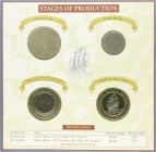 Ausländische Münzen und Medaillen, Gibraltar, Elisabeth II., seit 1952
Set: Das erste 2 Pfund Probestück (The Two-Pound Trial Piece) 1994. Enthalten ...