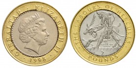 Ausländische Münzen und Medaillen, Gibraltar, Elisabeth II., seit 1952
2 Pounds N-Me/K-N 1998 Serie Herkules. Herkules mit Hirsch. 
prägefrisch, sel...