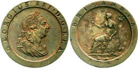 Ausländische Münzen und Medaillen, Großbritannien, George III., 1760-1820
Cartwheel Penny 1797. vorzüglich, Randfehler