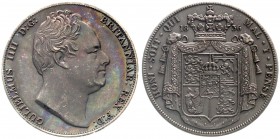 Ausländische Münzen und Medaillen, Großbritannien, William IV., 1830-1837
Fantasy-Crown 1836 mit Wappen. Bronziertes Kupfer. 41 mm. Spätere Prägung n...
