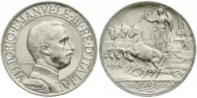 Ausländische Münzen und Medaillen, Italien, Vittorio Emanuele III., 1900-1946
2 Lire 1908. vorzüglich