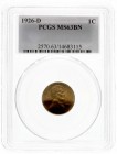 Ausländische Münzen und Medaillen, Vereinigte Staaten von Amerika, Unabhängigkeit, seit 1776
Cent 1926 D, Denver. Im PCGS-Blister mit Grading MS 63 B...