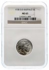 Ausländische Münzen und Medaillen, Vereinigte Staaten von Amerika, Unabhängigkeit, seit 1776
5 Cents Buffalo 1938 D/D, Denver. D doppelt geschnitten....