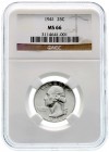 Ausländische Münzen und Medaillen, Vereinigte Staaten von Amerika, Unabhängigkeit, seit 1776
25 Cents 1941, Philadelphia. Im NGC-Blister mit Grading ...