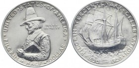 Ausländische Münzen und Medaillen, Vereinigte Staaten von Amerika, Gedenkmünzen
1/2 Dollar Pilgrim 1920, Philadelphia. vorzüglich/Stempelglanz