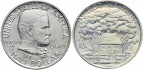 Ausländische Münzen und Medaillen, Vereinigte Staaten von Amerika, Gedenkmünzen
1/2 Dollar Grant-Memorial 1922, Philadelphia. gutes vorzüglich, kl. R...