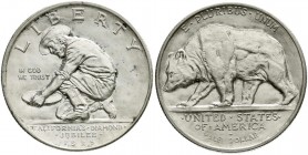 Ausländische Münzen und Medaillen, Vereinigte Staaten von Amerika, Gedenkmünzen
1/2 Dollar California Diamond Jubilee 1925 S, San Francisco. vorzügli...