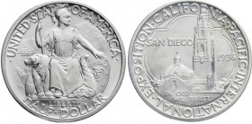 Ausländische Münzen und Medaillen, Vereinigte Staaten von Amerika, Gedenkmünzen
1/2 Dollar San Diego 1936 D, Denver fast Stempelglanz
