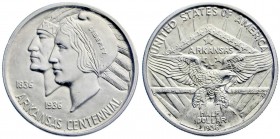 Ausländische Münzen und Medaillen, Vereinigte Staaten von Amerika, Gedenkmünzen
1/2 Dollar Arkansas Centennial 1936 S, San Francisco. Auflage nur 966...