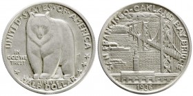 Ausländische Münzen und Medaillen, Vereinigte Staaten von Amerika, Gedenkmünzen
1/2 Dollar San Francisco-Oakland Bay Bridge 1936 S, San Francisco. vo...