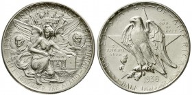 Ausländische Münzen und Medaillen, Vereinigte Staaten von Amerika, Gedenkmünzen
1/2 Dollar Texas Centennial 1938 D, Denver. Auflage nur 3155 Ex. 
vo...