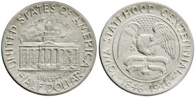 Ausländische Münzen und Medaillen, Vereinigte Staaten von Amerika, Gedenkmünzen
1/2 Dollar Iowa Statehood 1946, Philadelphia. fast Stempelglanz