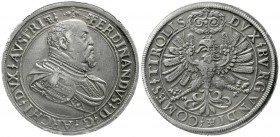 Römisch Deutsches Reich, Haus Habsburg, Erzherzog Ferdinand II., 1564-1595
Breiter Doppeltaler o.J. Hall. (posthume Prägung 1601/1604), Hall. Eisensc...