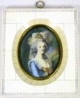 Römisch Deutsches Reich, Haus Habsburg, Josef II., 1780-1790
Gouache-Elfenbein-Miniatur, nach dem Gemälde von Elisabeth Vigee-Lebrun aus dem Jahre 17...